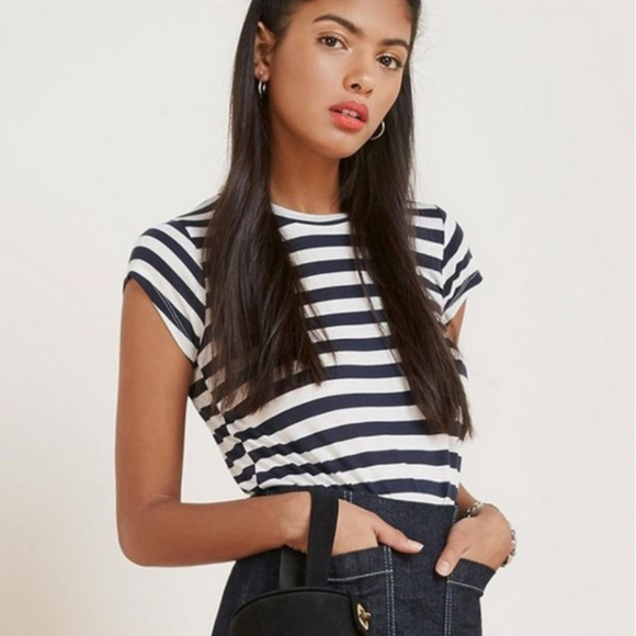 Reformation Tops - REFORMATION Black White Soft Tee Like New Large